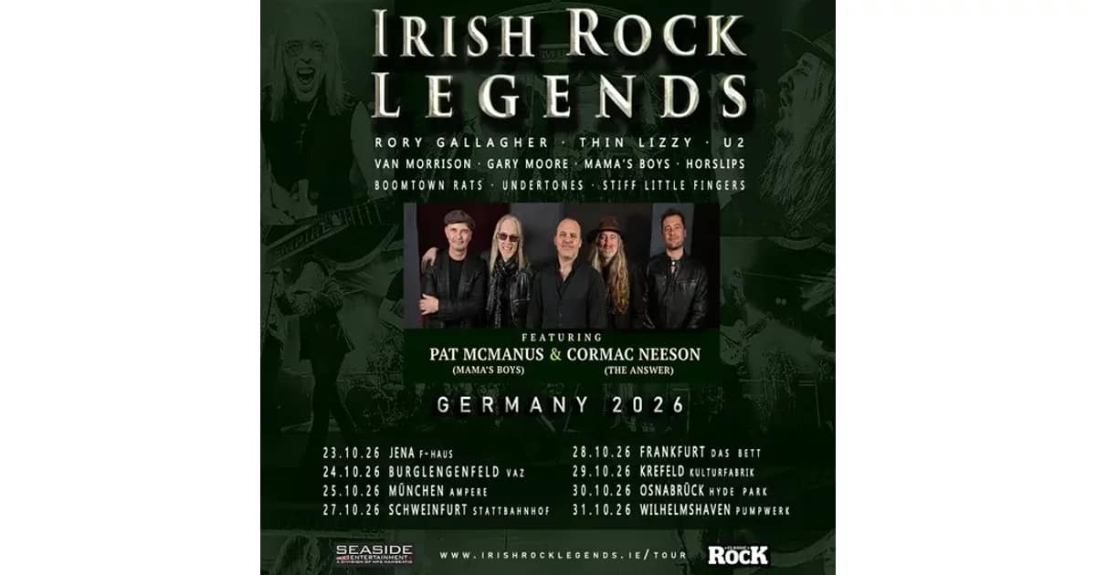 Irish Rock Legends - European Tour 2026 event image