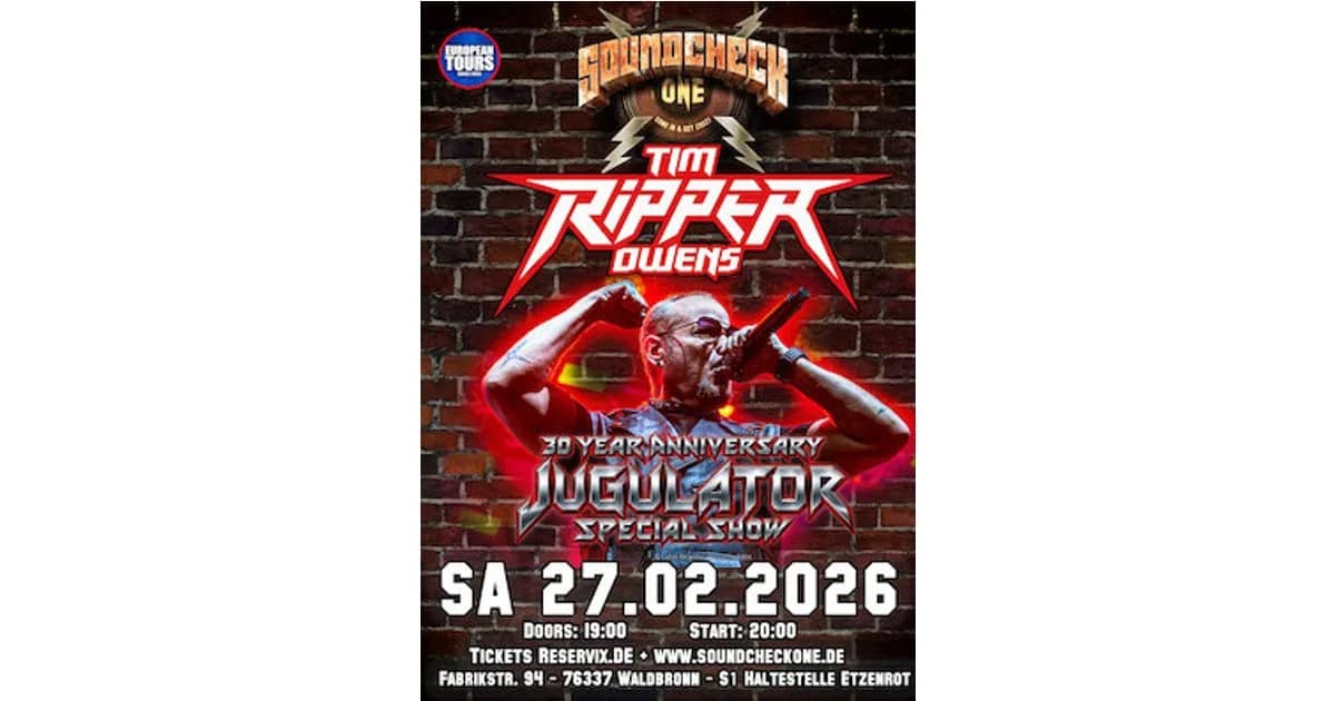 TIM „RIPPER“ OWENS – 30 Jahre „Jugulator“ event image