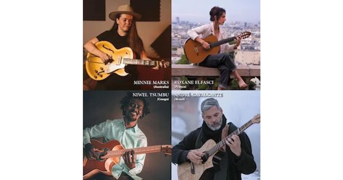 Volksbad - Nacht der Gitarren feat. Minnie Marks, Roxane Elfasci, Niwel Tsumbu, André Cavalcante event image
