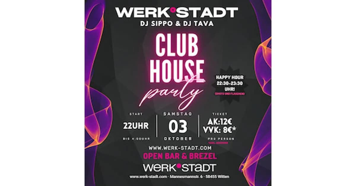 Club House Party - Vol. 1 event image