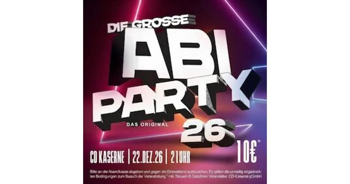 Die große Abi-Party 2026 - Das Original event image