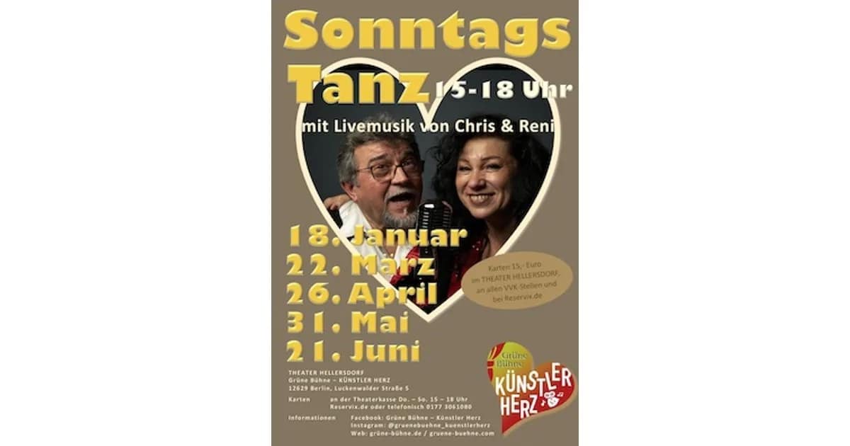 Tanzveranstaltungen im Theater Hellersdorf - Sonntagstanz event image