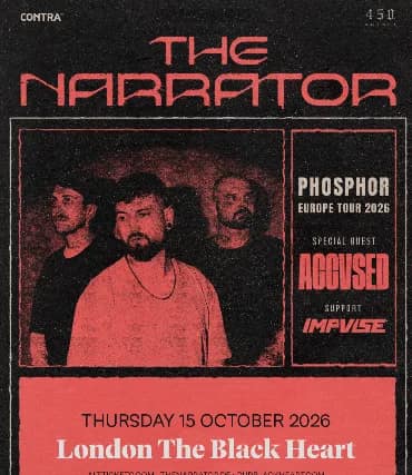 The Narrator Phosphor Europe Tour 2026 Special Guest: Accvsed event image