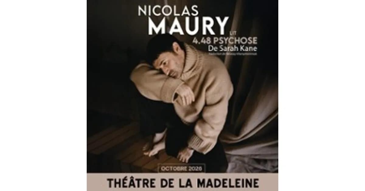 Nicolas Maury - 4.48 Psychose De Sarah Kane event image