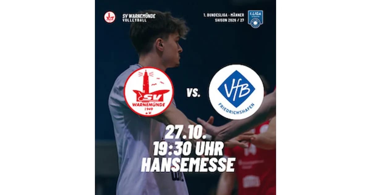 2026/2027 | 1. Bundesliga Männer - SV Warnemünde - Friedrichshafen event image