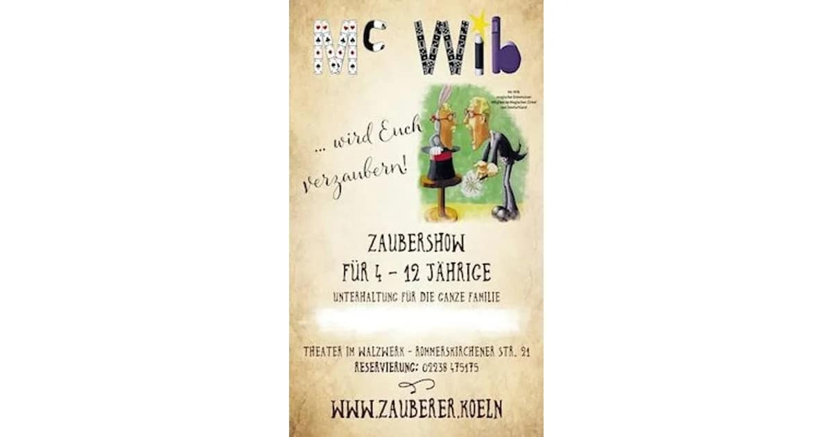 Familienzaubershow mit McWib - Familienzaubershow mit McWib event image