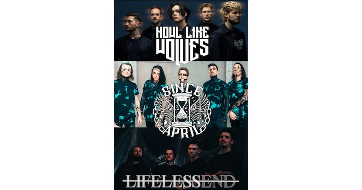 Howl Like Wolves // Since April // Lifeless End - präsentiert von „Team Rock & Metal“ feat. „Metalwohnzimmer event image