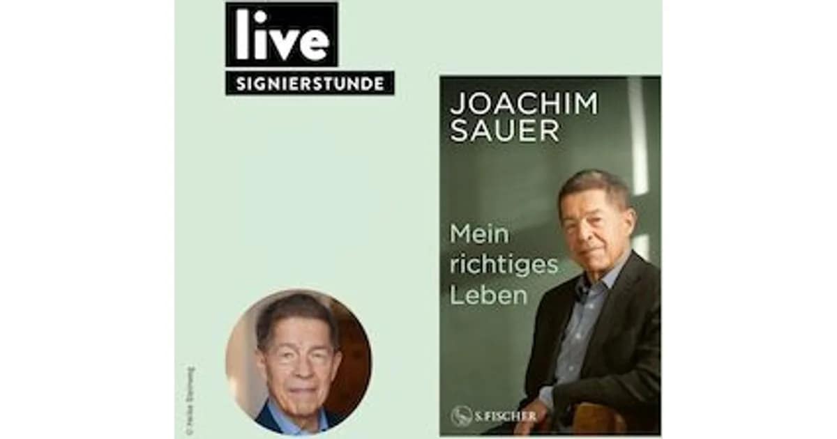 SIGNIERSTUNDE: Joachim Sauer - "Mein richtiges Leben" event image
