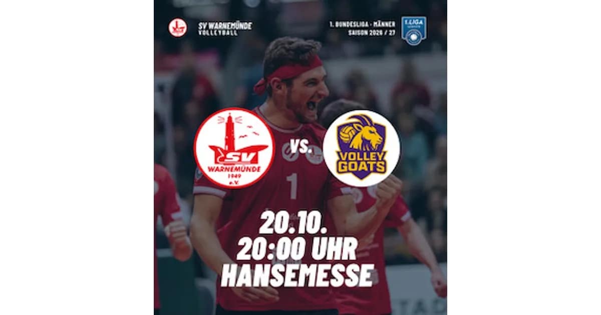 2026/2027 | 1. Bundesliga Männer - SV Warnemünde - Mitteldeutschland event image