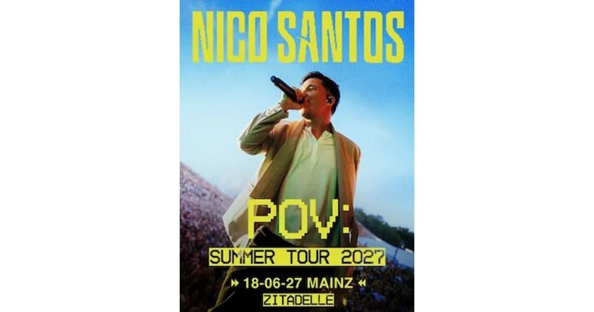 Summer in the City Mainz 2027 - NICO SANTOS - POV: SUMMER TOUR 2027 event image