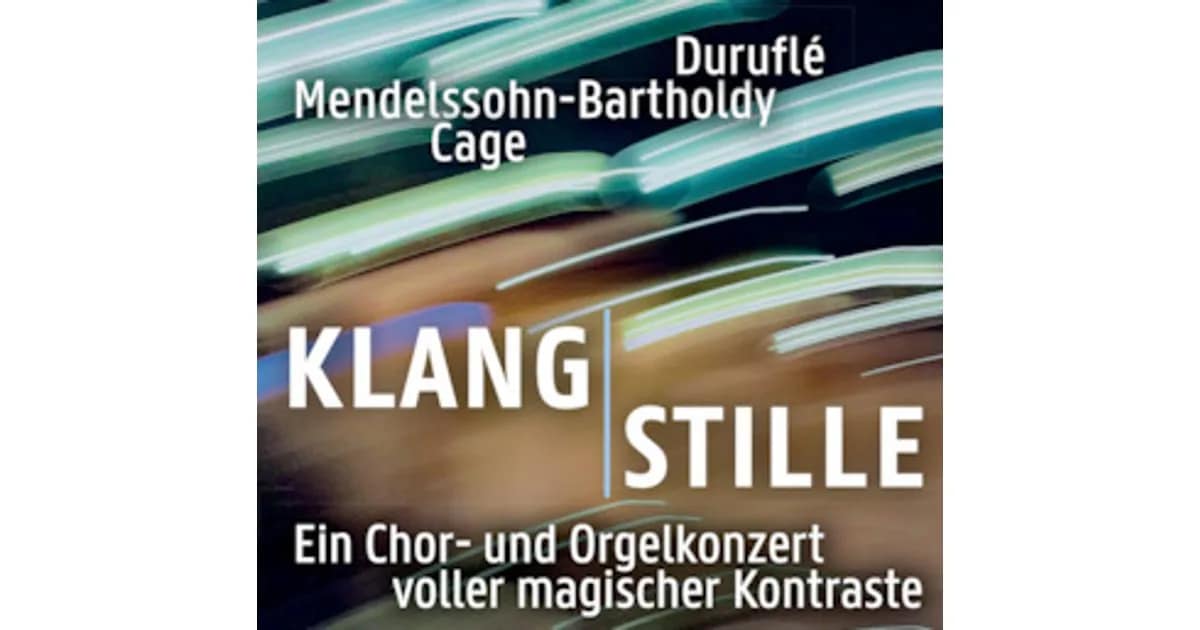 Klang - Stille: Mendelssohn trifft auf Cage - St. Anton, Augsburg event image
