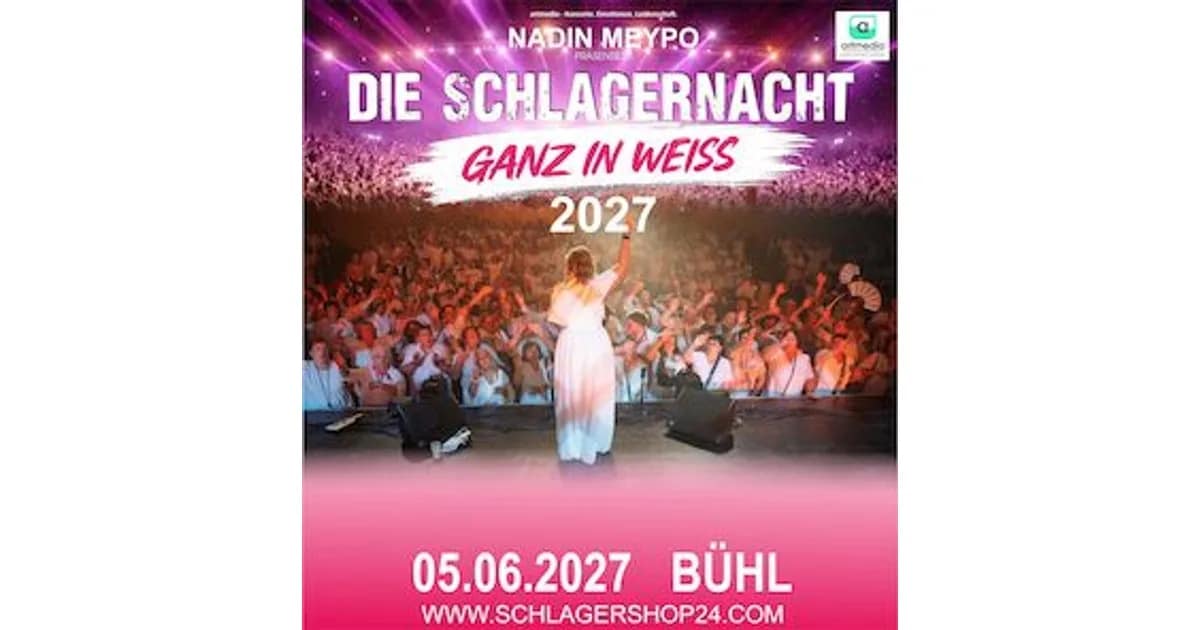 Die SchlagerNacht - Ganz in weiß - Präsentiert von Nadin Meypo event image