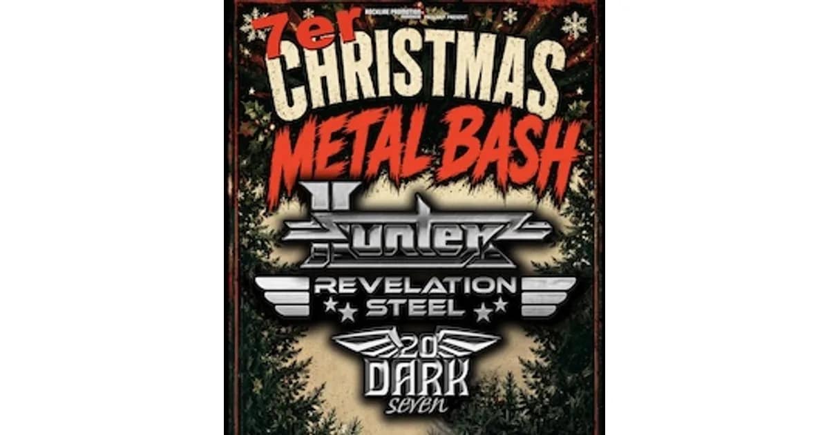 Christmas Metal Bash 2026 - Hunter, Revelation Steel, 20 Dark Seven event image