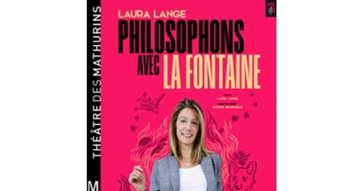 Laura Lange - Philosophons avec Les Fables de La Fontaine event image