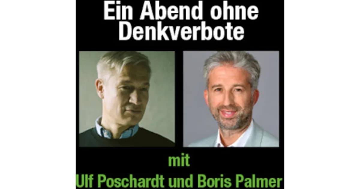 Boris Palmer & Ulf Poschardt - Ein Abend ohne Denkverbote event image