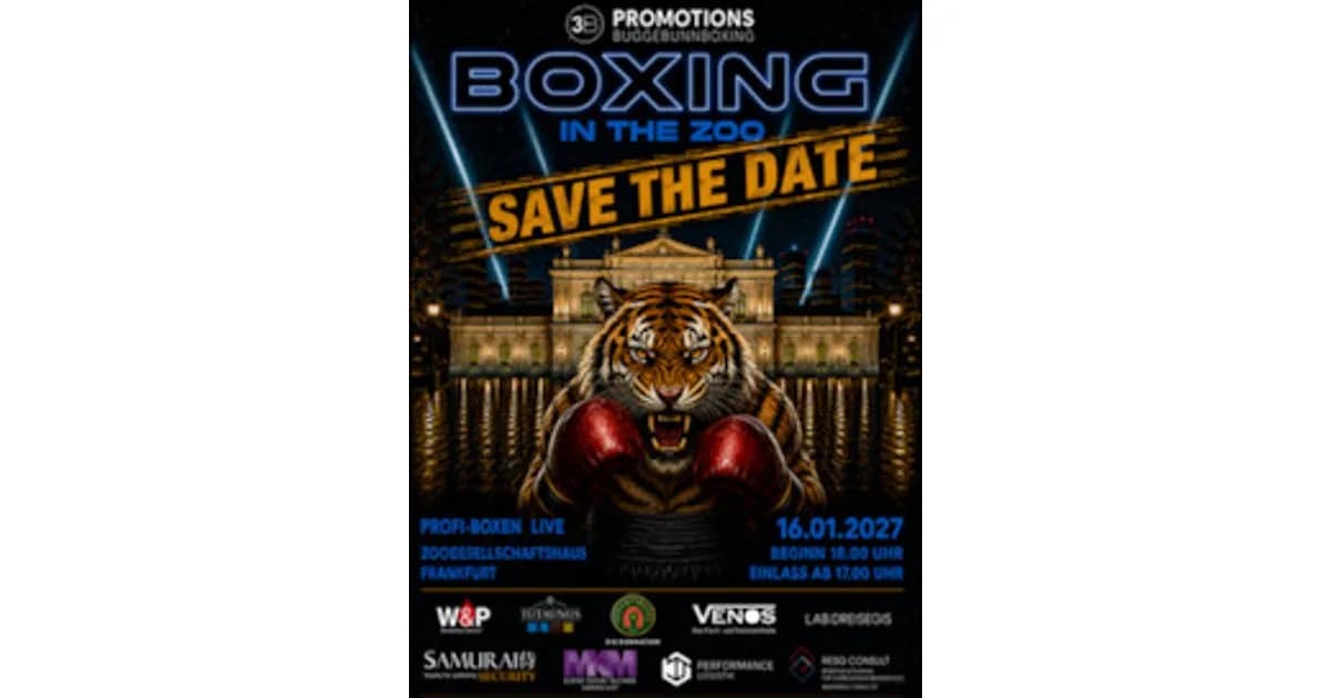 BOXEN LIVE - PROFI FIGHTNIGHT ! Zoogesellschaftshaus Frankfurt - BOXEN LIVE - PROFI FIGHTNIGHT ! Zoogesellschaftshaus Frankfurt event image