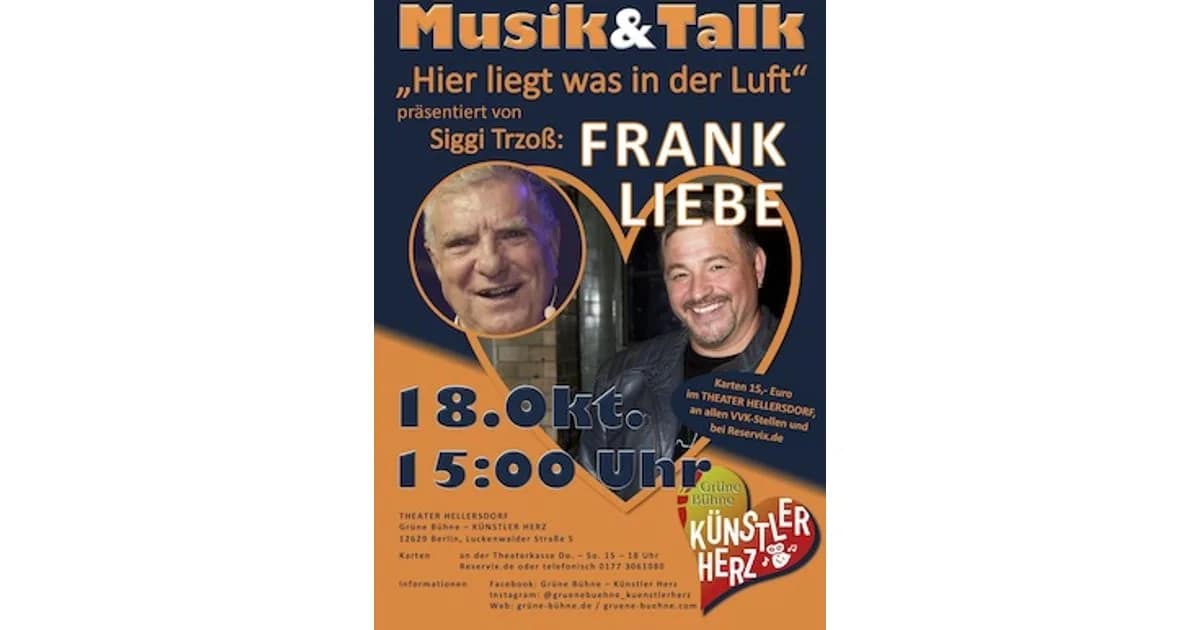 Zu Gast in der Grünen Bühne - Musik und Talk mit Siggi Trzoß event image