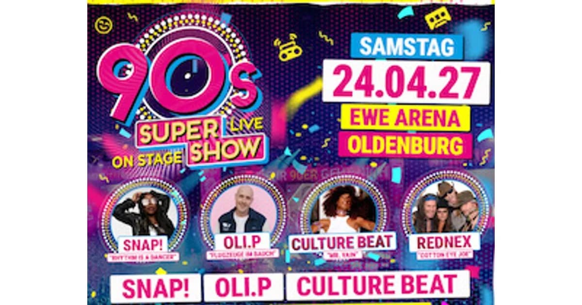 90s Super Show - CELEBRATION - Die 10 Jahre Jubiläumstour 2026/27 event image
