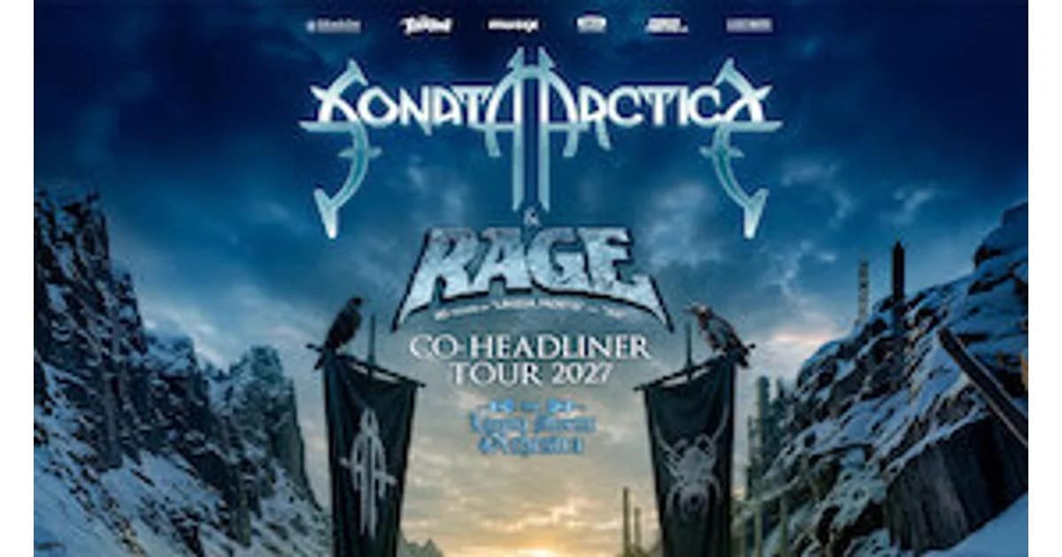 Sonata Arctica & Rage - Co – Headliner Tour 2027 event image