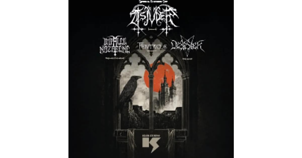 Tsjuder: Bathory Special Set, Impaled Nazarene, Desaster, Pentacle | Desecrating event image