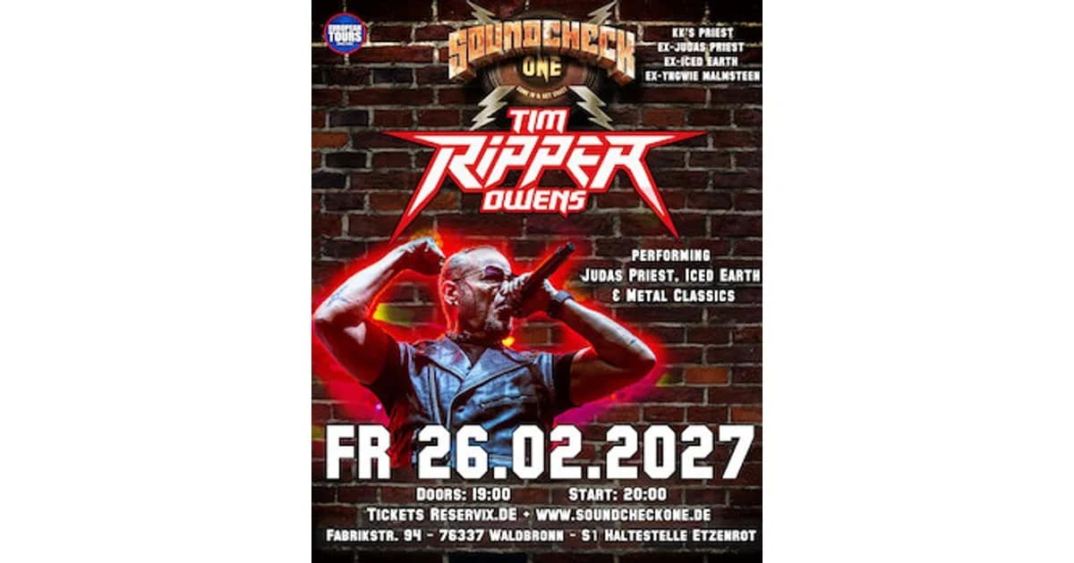 TIM „RIPPER“ OWENS – Judas Priest, Iced Earth & Metal Classics event image