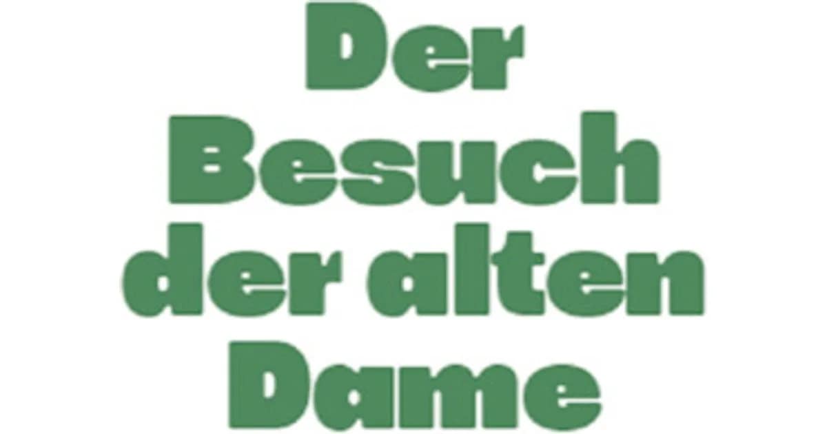 Herbst-/Winterprogramm 26/27 - Der Besuch der alten Dame - Seniorenclub event image
