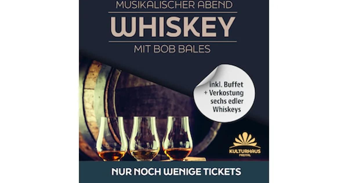 Gesellig 2026/2027 - Musikalischer Whiskeyabend mit Bob Bales event image