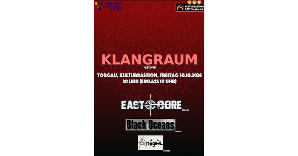 Klangraum - Eastcore, Black Oceans & Antigeil event image