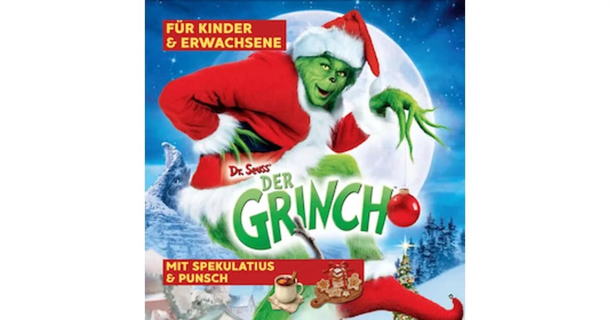 CAPITOL Filmclub - Ein grüner Weihnachtszauber für Kinder & Erwachsene: ,,Der Grinch im Capitol'' (Jahr 2000) event image