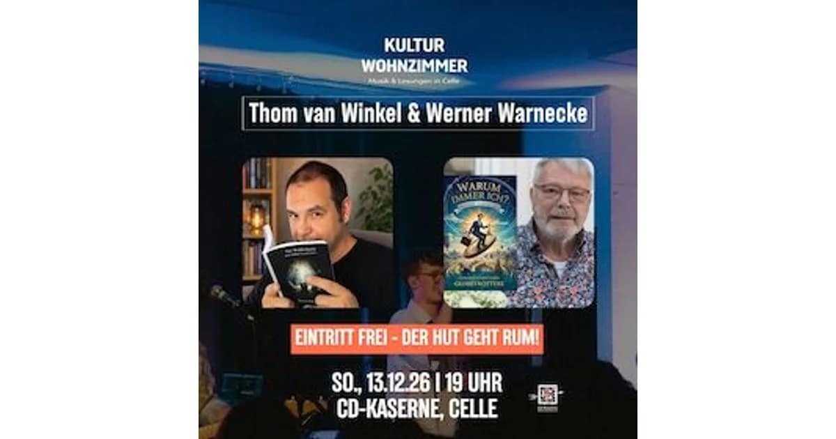 Thom van Winkel & Werner Warnecke: Lesung zwischen Welten - Wohnzimmerlesung in Halle 13 event image