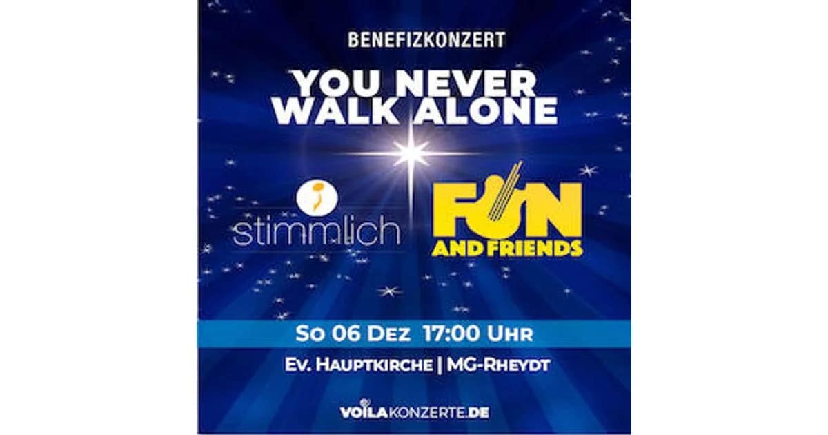 YOU NEVER WALK ALONE - FUN & Stimmlich event image