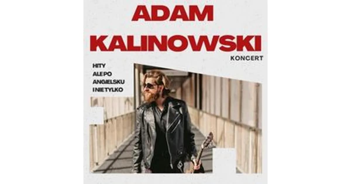 Adam Kalinowski - ale po angielsku i nie tylko event image