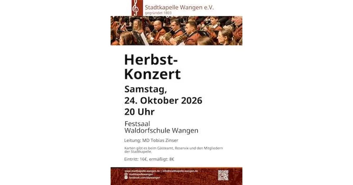 Herbstkonzert der Stadtkapelle Wangen event image