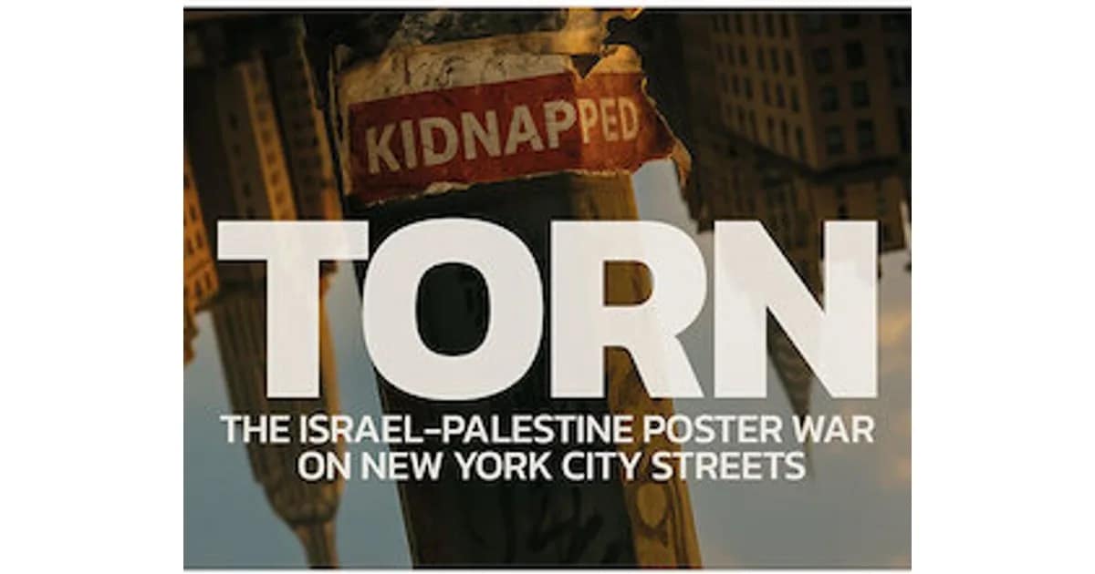 Nim Shapira - TORN – The Israel-Palestine Poster War on NYC Streets event image