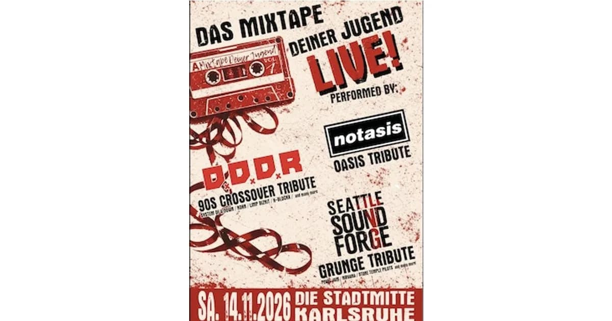 Mixtape Deiner Jugend - Seattle Sound Forge, D.D.D.R.,Notasis event image