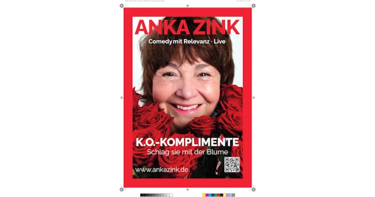 Anka Zink - K.O.-Komplimente - Schlag sie mit der Blume event image
