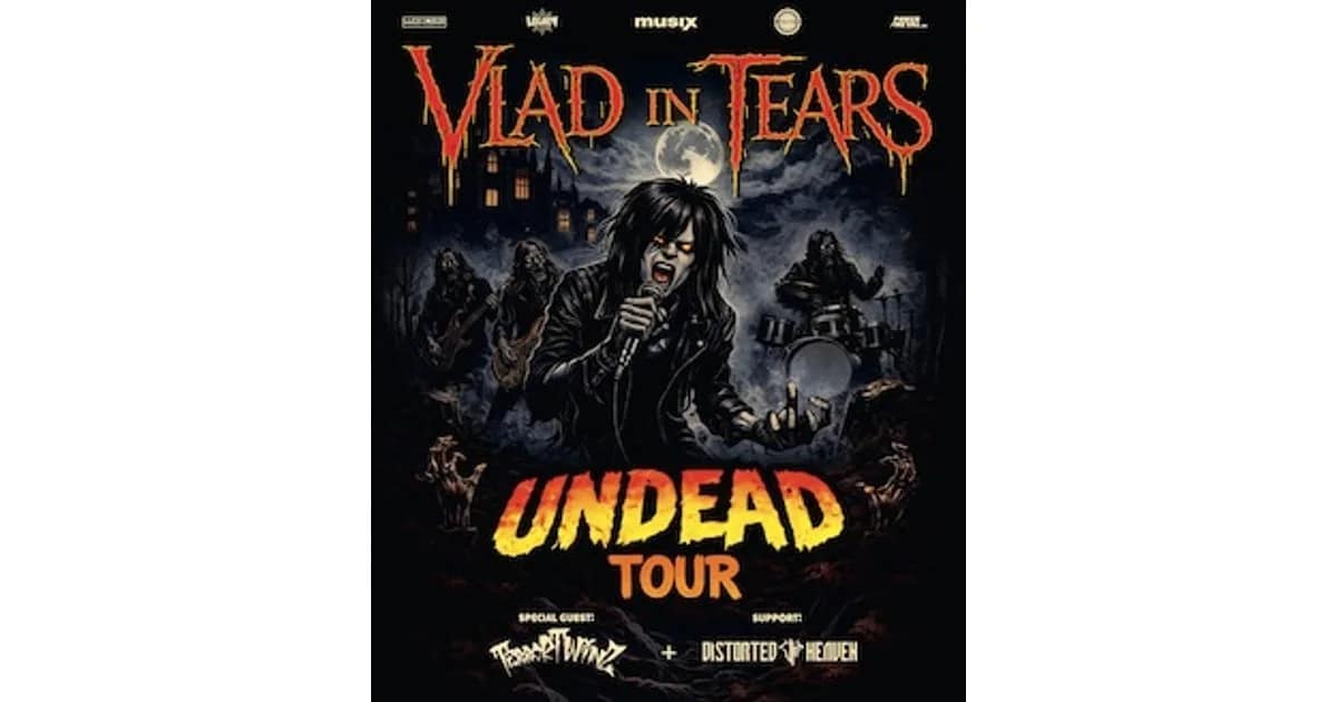 Vlad in Tears - Undead Tour 2026 - Metalville, Flying Dolphin & Lucky Bob present: event image