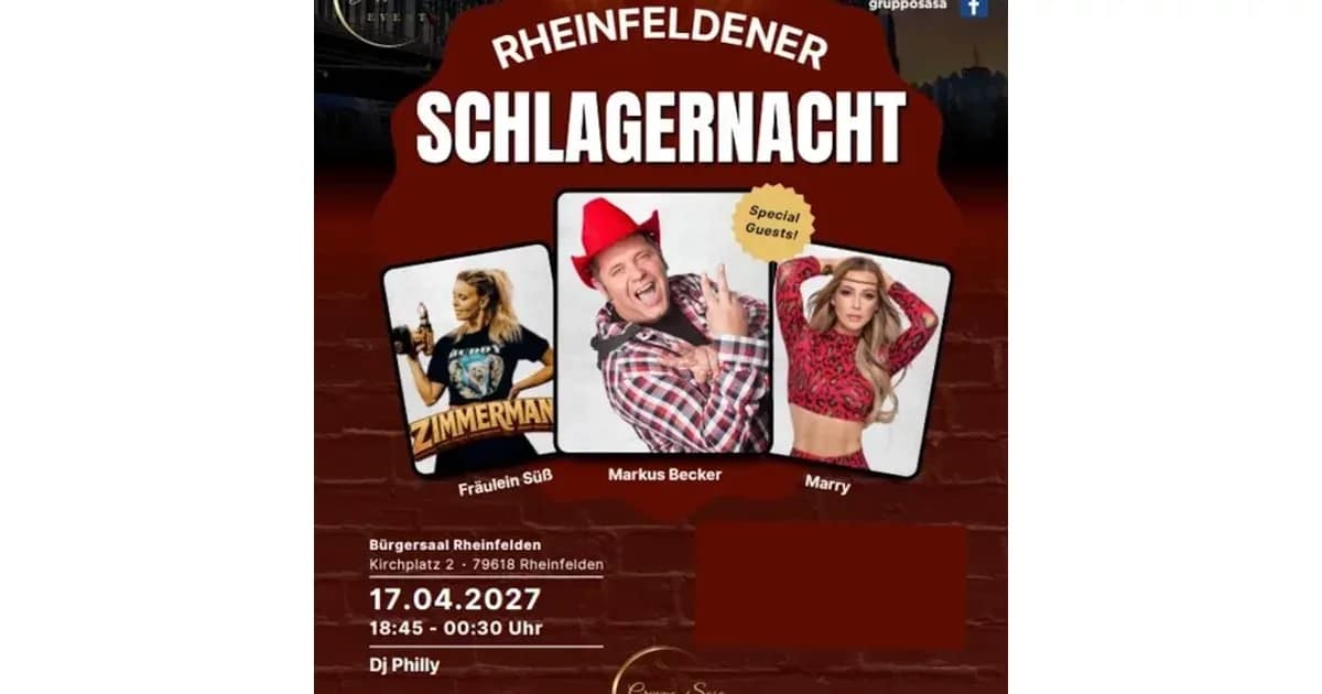 Rheinfeldener Schlagernacht event image