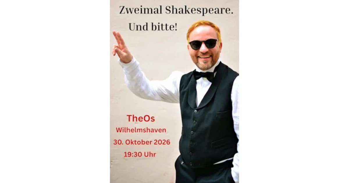 Zweimal Shakespeare. Und bitte! - Jeffrey von Laun event image