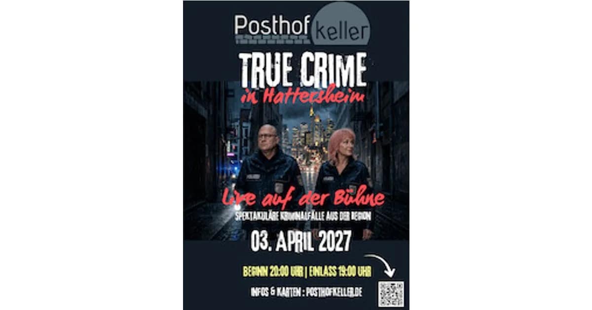 True Crime in Hattersheim - Spannende Kriminalfälle aus der Region event image