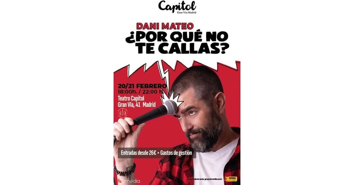 ¿Por Qué No Te Callas? - Dani Mateo event image