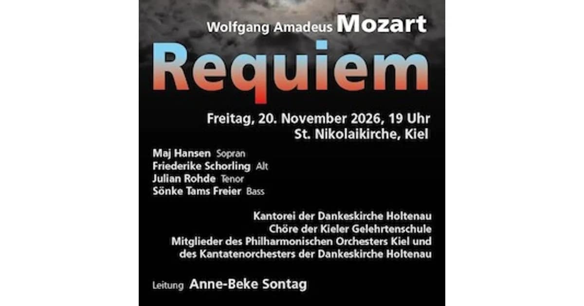 Veranstaltungen 2026 - "Wolfgang Amadeus Mozart - Requiem in d" event image