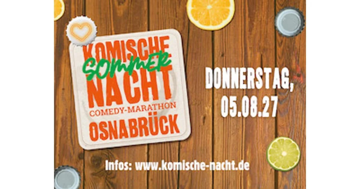 3. KOMISCHE SOMMERNACHT Osnabrück - 3. KOMISCHE SOMMERNACHT Osnabrück event image