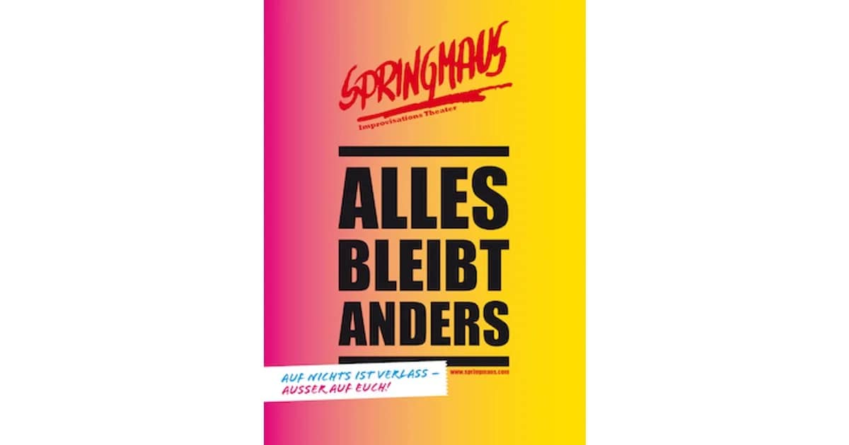 Improvisationstheater Springmaus - Alles bleibt anders! event image