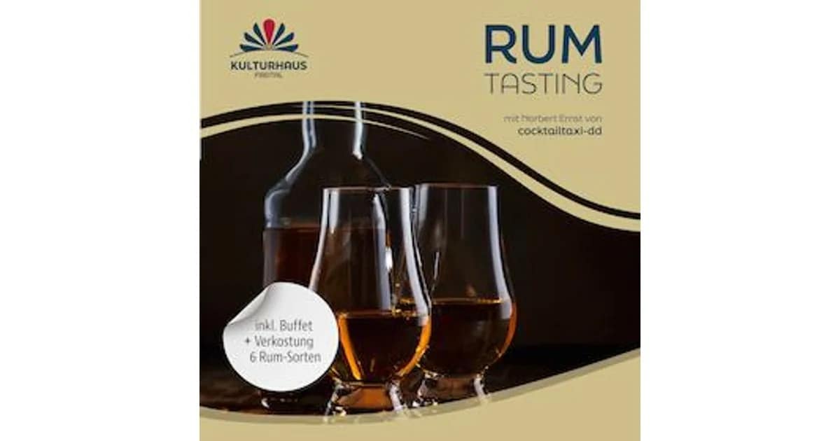 Gesellig 2025/ 2026 - Rum-Tasting · mit Norbert Ernst vom Cocktailtaxi-DD event image