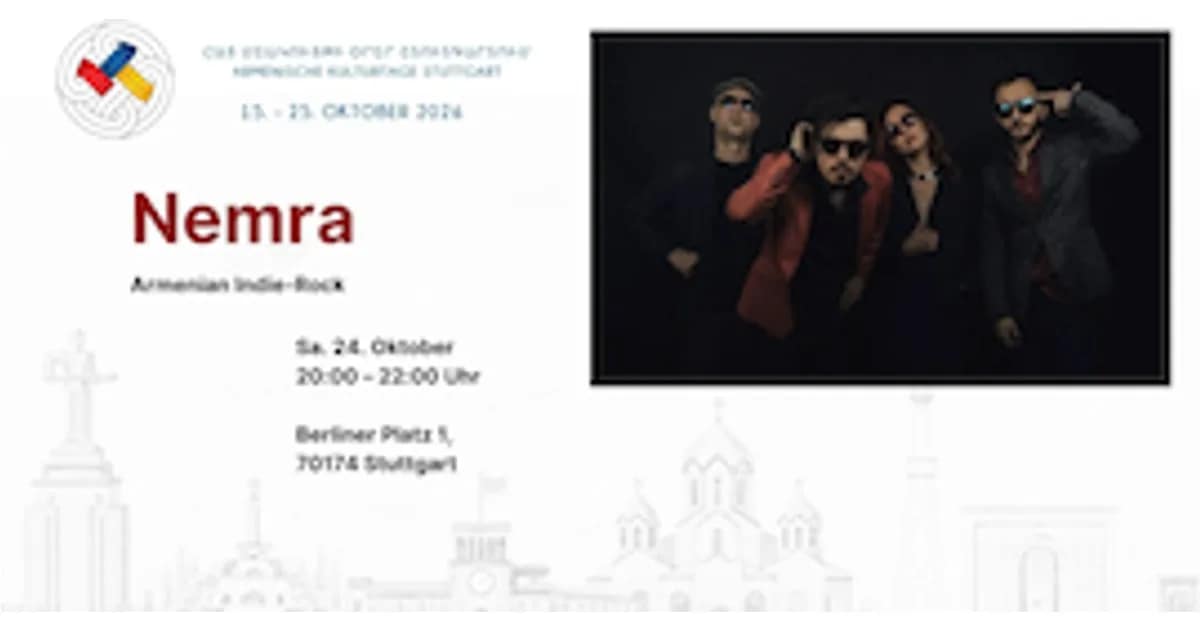 Armenische Kulturtage Stuttgart 2026 - Indie Rock (Armenien) event image