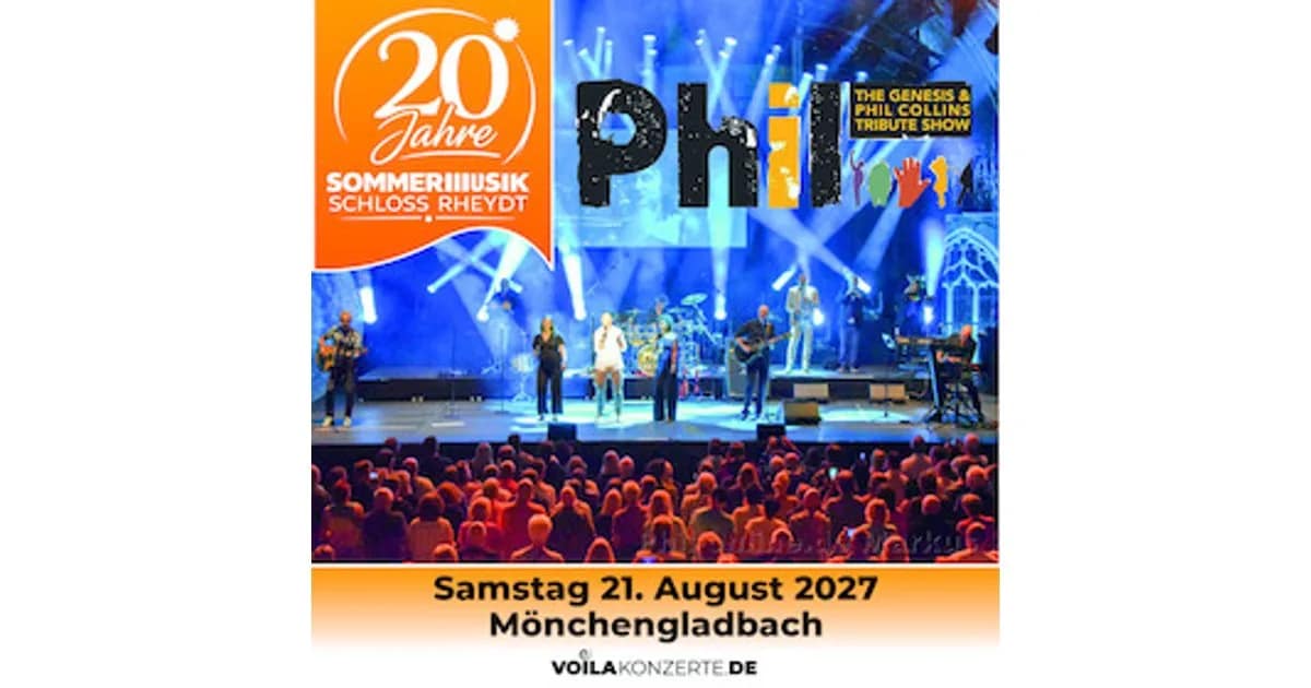 SommerMusik Schloss Rheydt - PHIL – THE GENESIS & PHIL COLLINS TRIBUTE SHOW event image