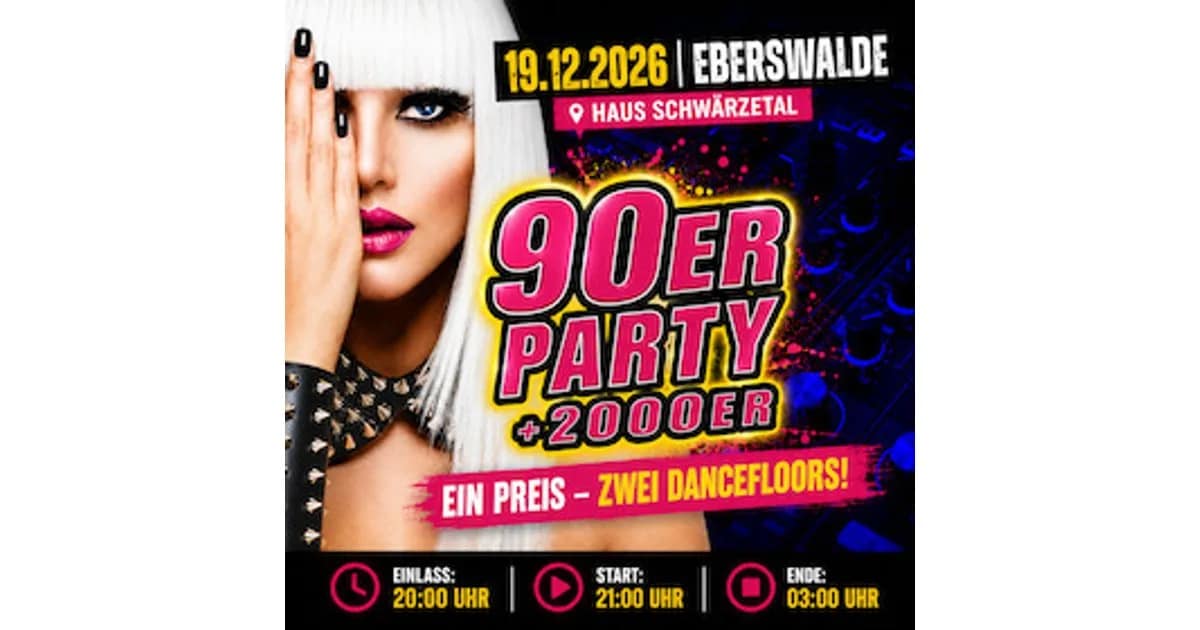 90ER Party + 2000ER - Die Party auf zwei Dancefloors event image