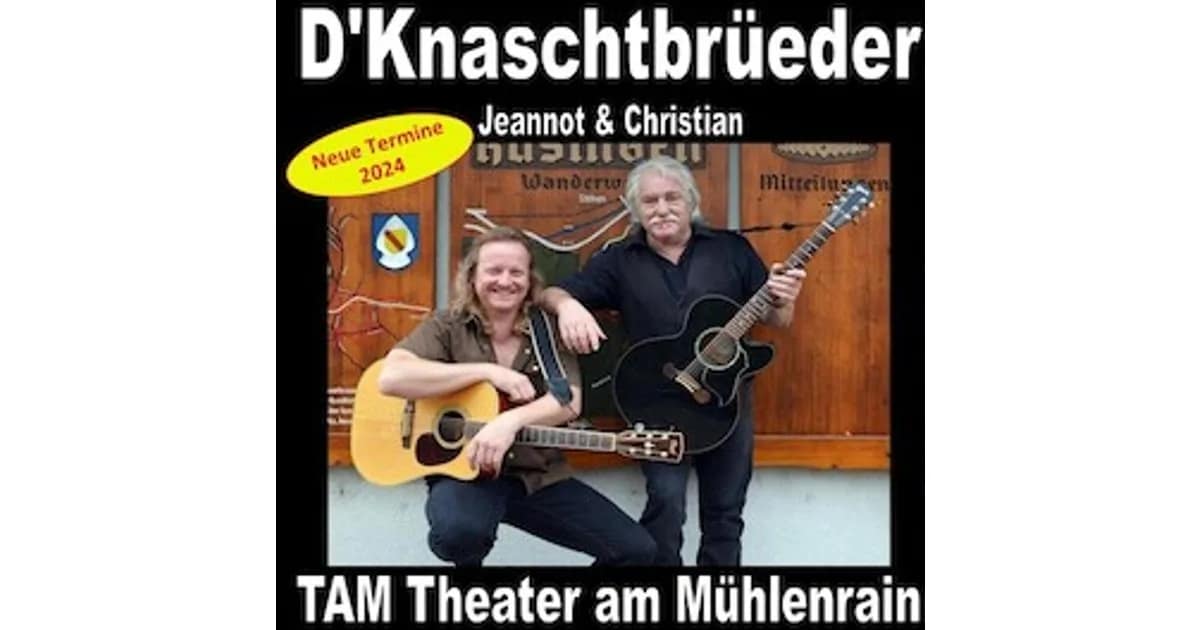 "D´Knaschtbrüeder" - Alemannischi Liedli event image