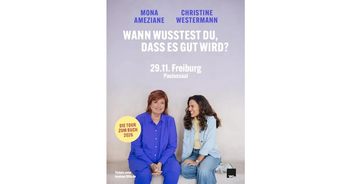 Mona Ameziane & Christine Westermann - Wann wusstest du, dass es gut wird? event image